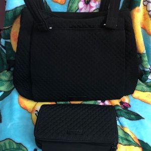 Vera Bradley Multi compartment bag wallet set EUC